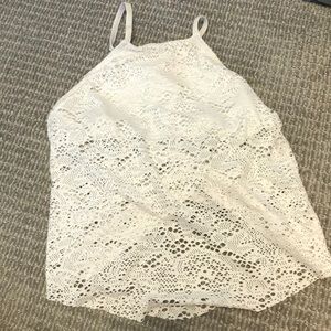 White swimsuit top